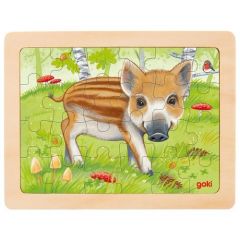 Puzzle gozdne živali - divji prašiček
