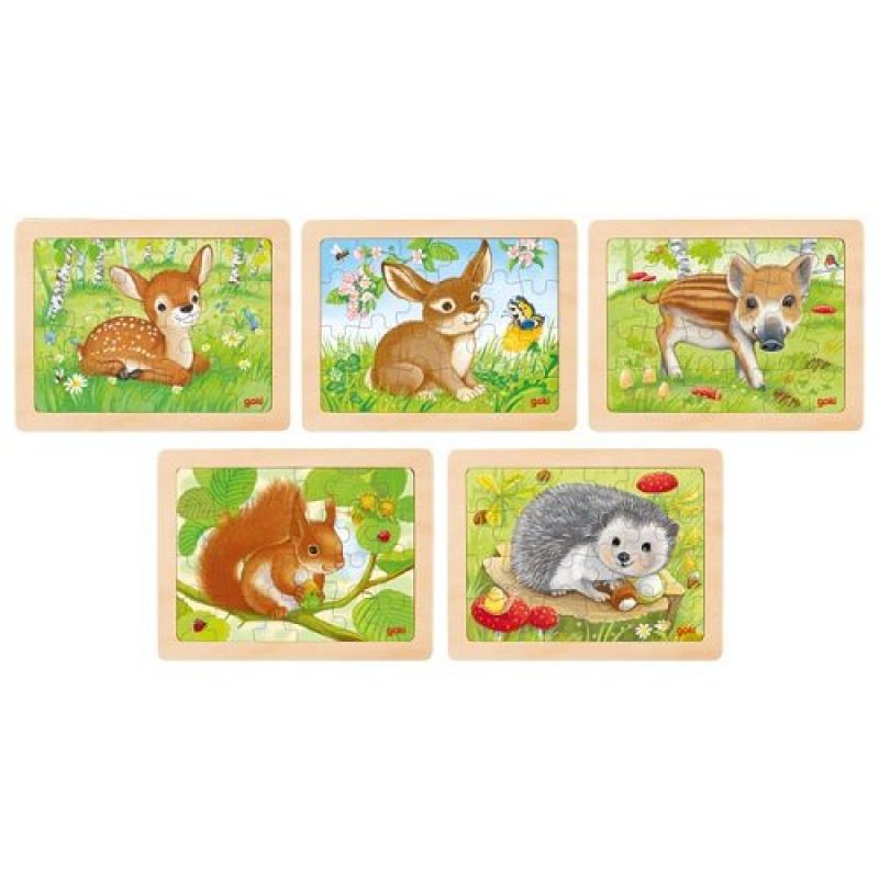 Puzzle gozdne živali - divji prašiček