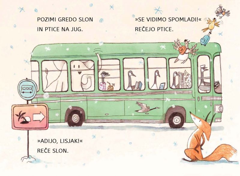 Lisjak proti zimi